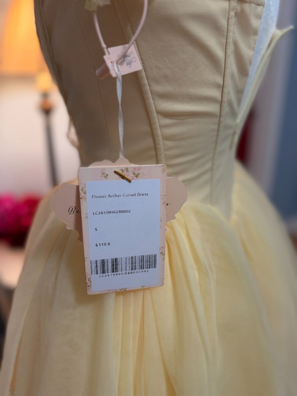 Lacemade Flower Archer Princess Dress, S, Brand New w/Tags - Picture 8 of 8